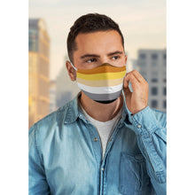 Load image into Gallery viewer, Gay Bear Pride Face Mask w PM2.5 Filter - Bearified Gear