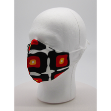 Load image into Gallery viewer, Abstract Squares Face Mask w/ PM2.5 Filters - Bearified Gear