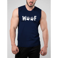 Lade das Bild in den Galerie-Viewer, Woof Wording Muscle Tank Top - Bearified Gear