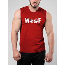 Lade das Bild in den Galerie-Viewer, Woof Wording Muscle Tank Top - Bearified Gear