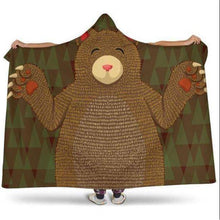 Lade das Bild in den Galerie-Viewer, Bear Hooded Blanket - Bearified Gear
