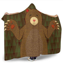 Lade das Bild in den Galerie-Viewer, Bear Hooded Blanket - Bearified Gear
