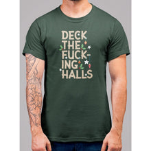 Lade das Bild in den Galerie-Viewer, Deck The F'n Halls Christmas T-Shirt - Bearified Gear