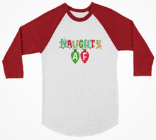 Lade das Bild in den Galerie-Viewer, Naughty AF 3/4 Christmas Shirt - Bearified Gear