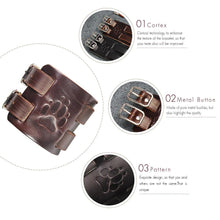 Lade das Bild in den Galerie-Viewer, Bear Paw Double Wide Leather Adjustable Cuff - Bearified Gear