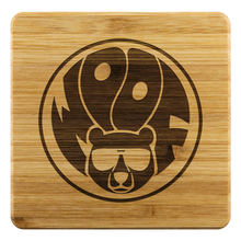Lade das Bild in den Galerie-Viewer, Woof Circle Bamboo Coaster Set - Bearified Gear