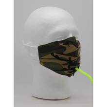 Load image into Gallery viewer, Camouflage Drinking Face Mask w PM2.5 Filter - Bearified Gear
