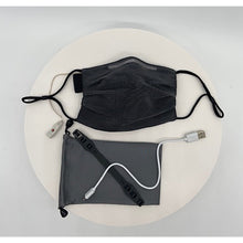 Load image into Gallery viewer, Optic Fiber Light Up Face Mask w PM2.5 Filters - Bearified Gear
