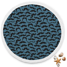 Lade das Bild in den Galerie-Viewer, Round Mustache Beach Towel - Bearified Gear
