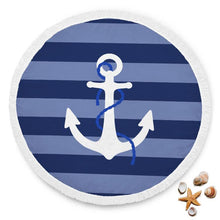 Lade das Bild in den Galerie-Viewer, Round Anchor Beach Towel - Bearified Gear
