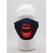 Load image into Gallery viewer, Vampire Fangs Face Mask w/ PM2.5 Filters - Bearified Gear
