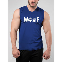 Lade das Bild in den Galerie-Viewer, Woof Wording Muscle Tank Top - Bearified Gear
