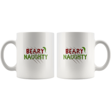Lade das Bild in den Galerie-Viewer, Beary Naughty Ceramic Christmas Mug - Bearified Gear
