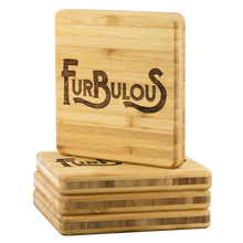Lade das Bild in den Galerie-Viewer, Furbulous Bamboo Coaster Set - Bearified Gear
