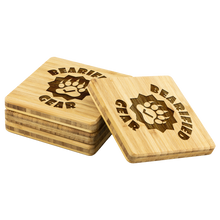 Lade das Bild in den Galerie-Viewer, Bearified Gear Bamboo Coaster Set - Bearified Gear
